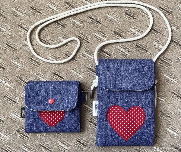 Peněženka a kapsa na mobil